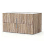 Cefito Vanity Unit 900mm Bathroom Cabinet Storage Wall Hung Timber Front Pine