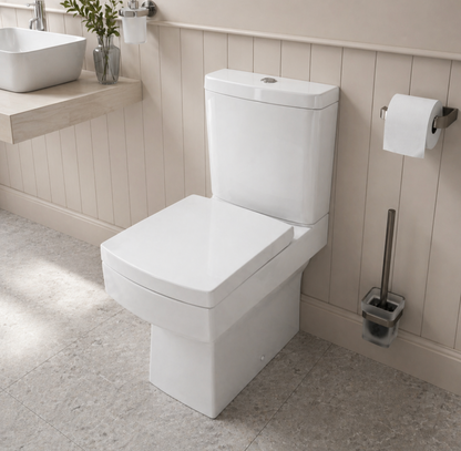 Craig Square Close Coupled Toilet with Soft Close Seat