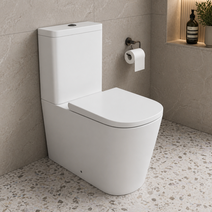 Brodi Close Coupled Compact Toilet with Soft Close Seat
