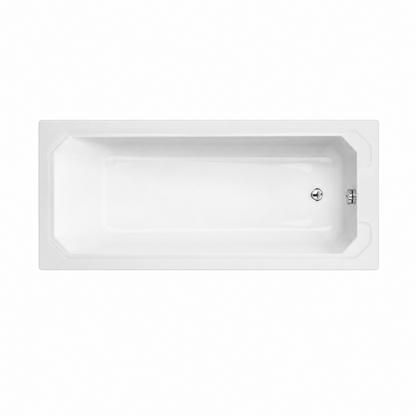 Murphy 1700mm Single Ended Shower Bath With Bath Screen