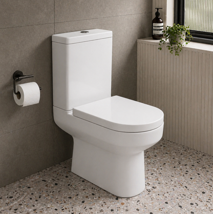 Ian Rimless Close Coupled Toilet with Soft Close Seat