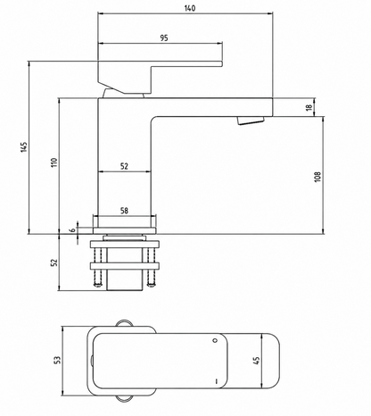 Ollie Chrome Basin Mono Mixer Tap