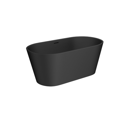 Bella 1700mm Black Freestanding Modern Bath