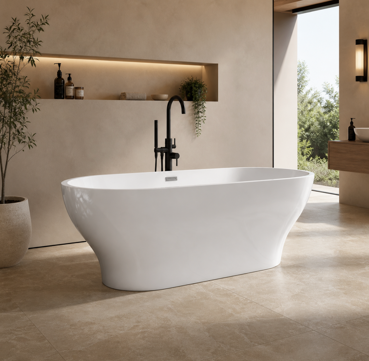 Farrah 1700mm Freestanding Modern Bath
