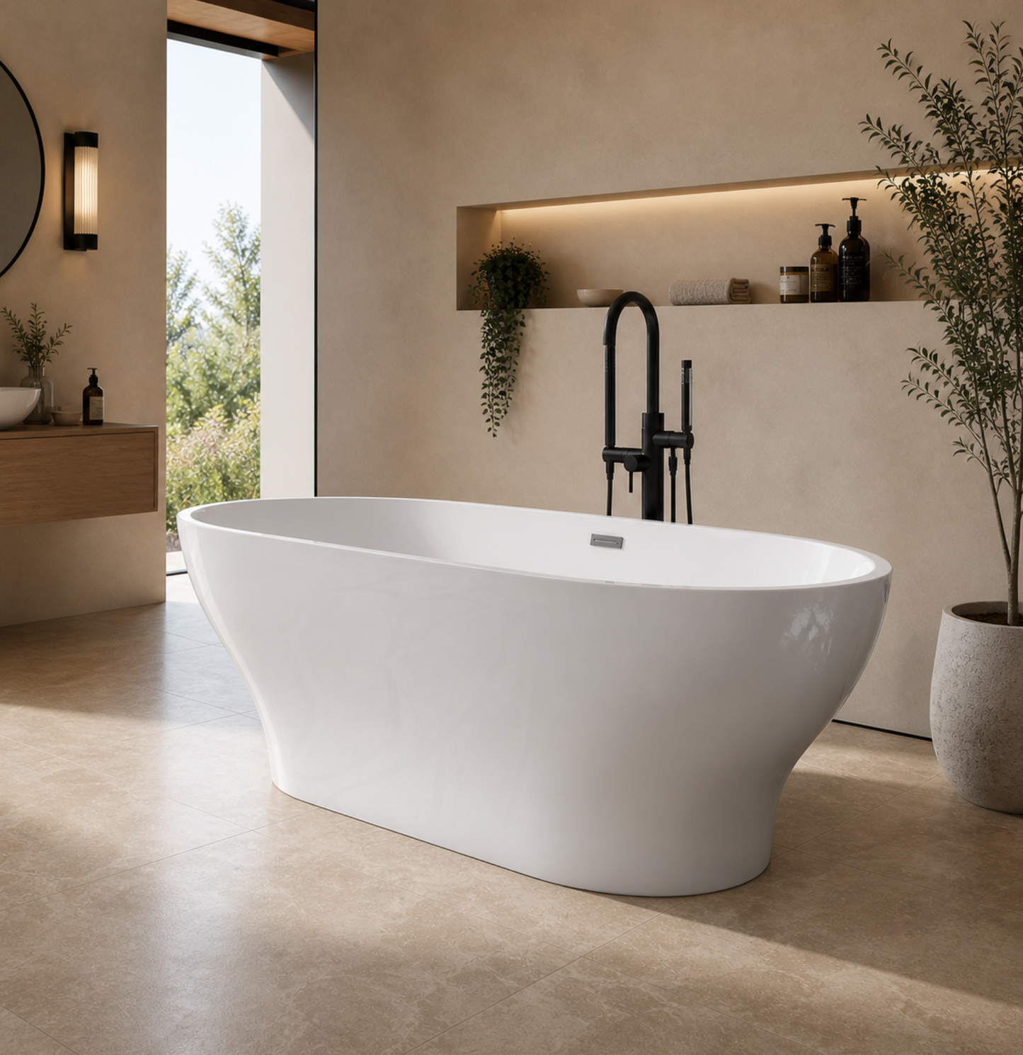 Farrah 1700mm Freestanding Modern Bath