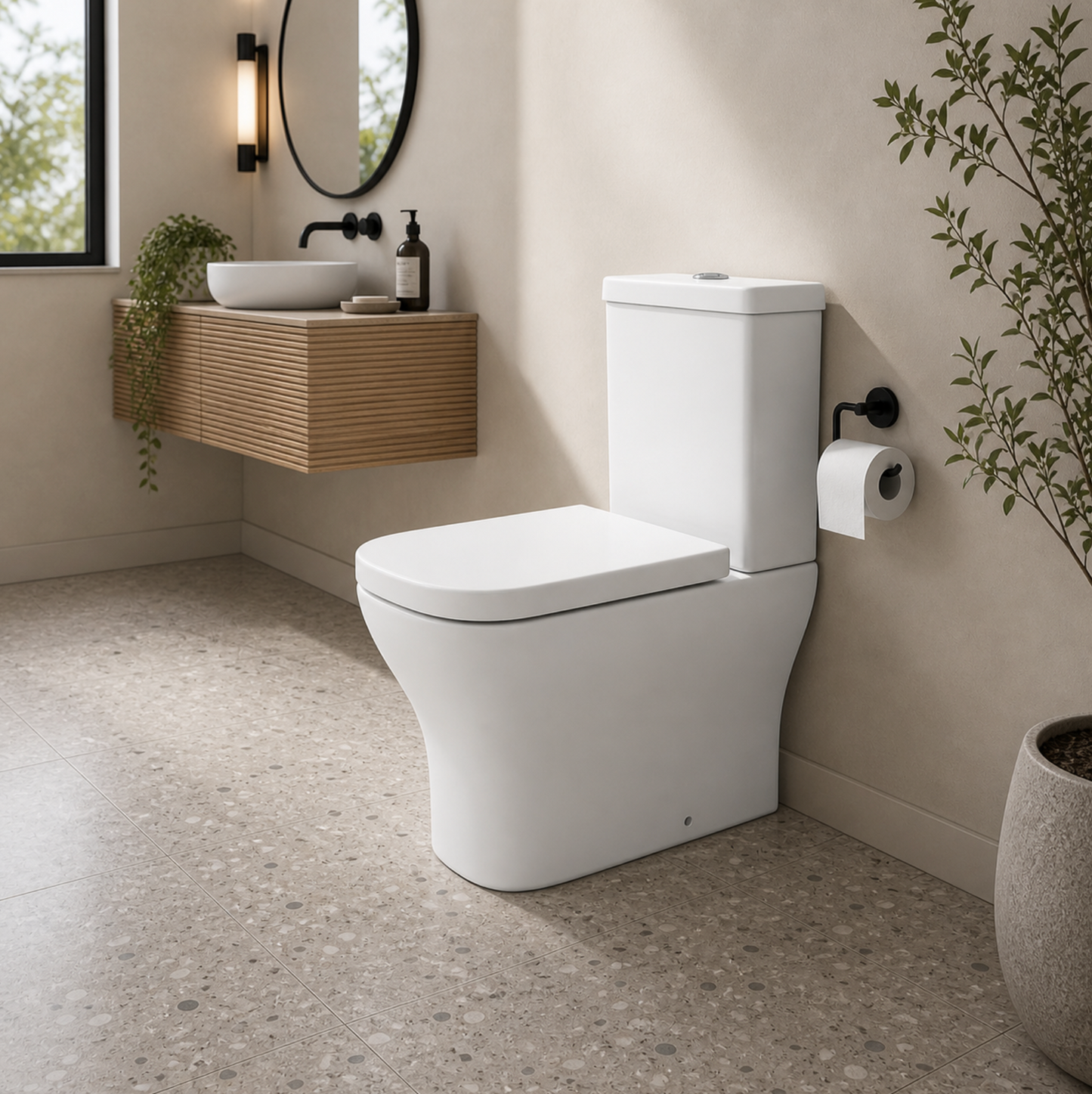 Highcrest Close Coupled Compact Toilet with Soft Close Seat