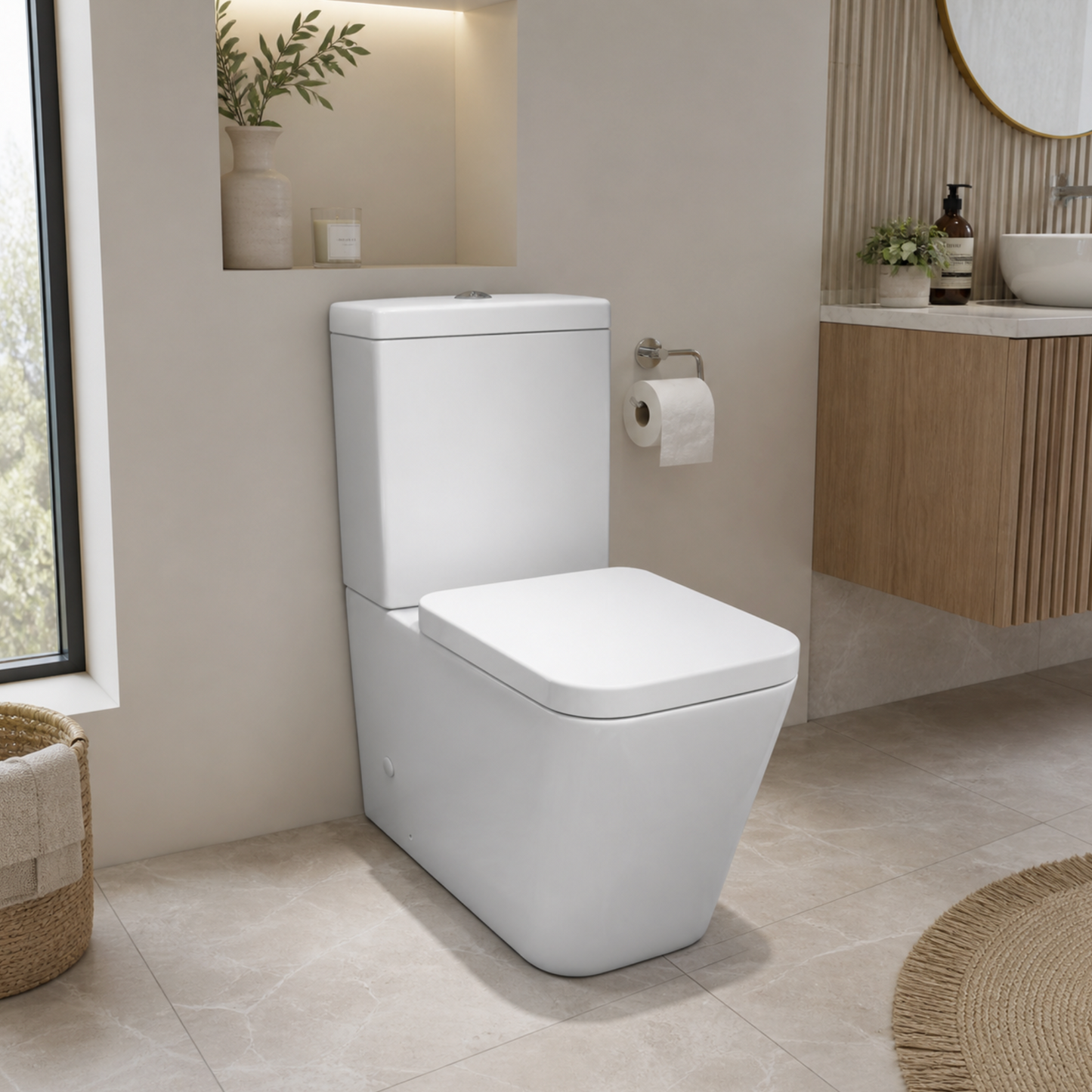 Grove Close Coupled Compact Toilet with Soft Close Seat
