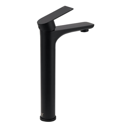 WELS 7.5L/m Rounded Body Basin Mixer Kitchen Vanity Faucet Tap Spout Matte Black