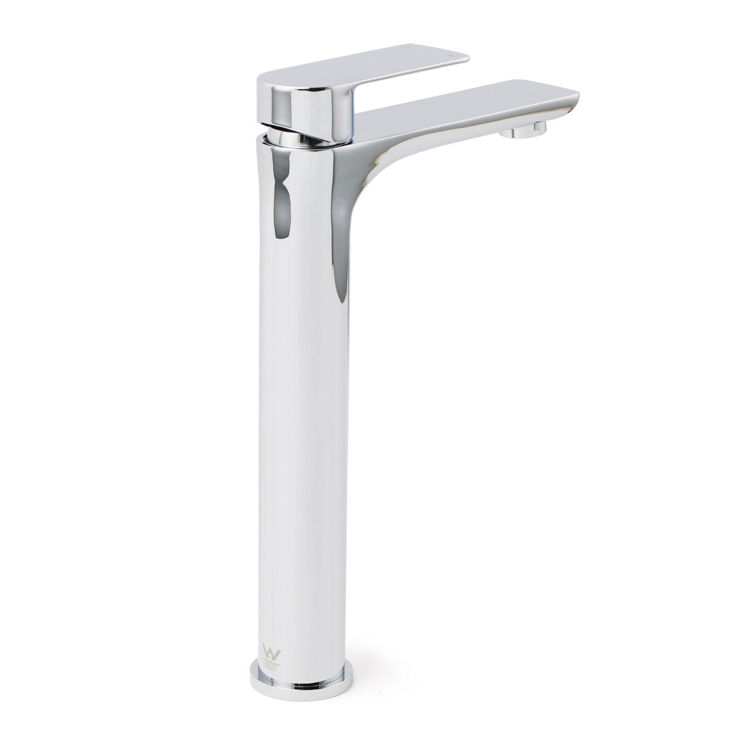 WELS Bathroom Chrome Round Tall Basin Mixer Vanity Faucet Laundry Counter Tap