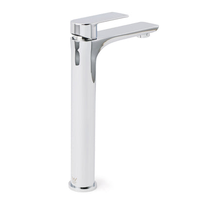 WELS Bathroom Chrome Round Tall Basin Mixer Vanity Faucet Laundry Counter Tap