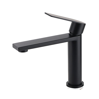 WELS Matt Black Square Short Basin Mixer Vanity Sink Faucet Laundry Spout Tap