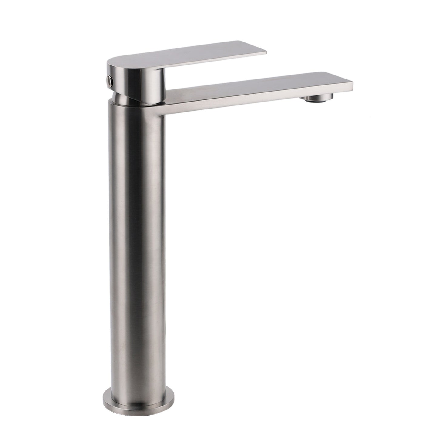 WELS Brushed Nickel Tall Basin Mixer Vanity Sink Faucet Spout 304SUS Laundry Tap