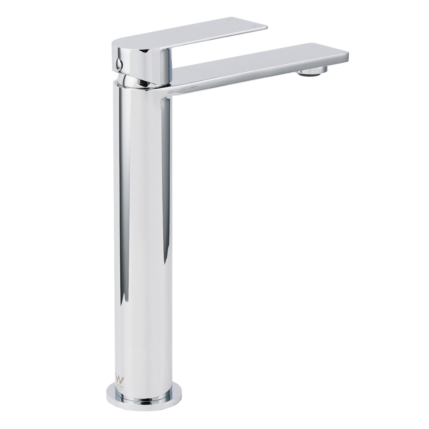WELS Polished Chrome Tall Basin Mixer Vanity Sink Faucet Spout Laundry Flat Tap