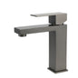 Gun Metal Square Cubic Basin Mixer Faucet Hot Cold Tap Kitchen Laundry Vanity Set