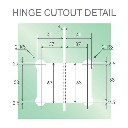 120x120cm Corner Frameless Shower Screen with Gunmetal Wall Channel and Floor F-Bracket and Brass Hinges, Square Knob Handle