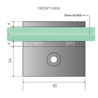 120x120cm Corner Frameless Shower Screen with Nickel Wall Channel and Floor F-Bracket and Brass Hinges, Round Knob Handle