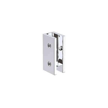 110x120cm Double Door Corner Shower Screen – Chrome U-Brackets, Brass Hinges & Round Knob Handle