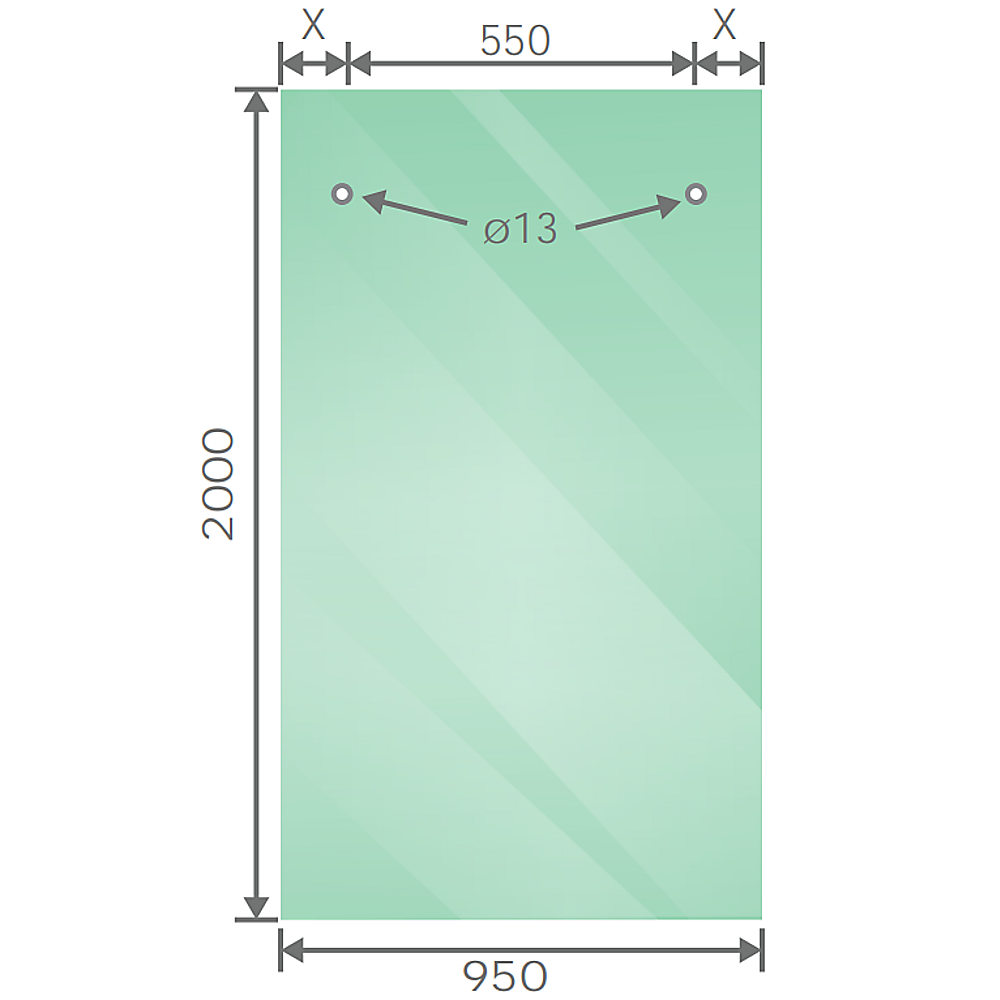 180x90cm Frameless Glass Sliding Corner Shower – With White Rail and Wall Channel for Contemporary Bathrooms