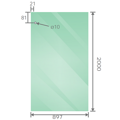 160x100cm Frameless Glass Sliding Corner Shower – With Gunmetal Rail and Wall Channel for Contemporary Bathrooms