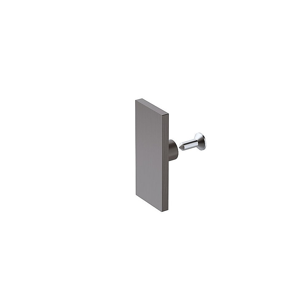 160x100cm Frameless Glass Sliding Corner Shower – With Gunmetal Rail and Wall Channel for Contemporary Bathrooms
