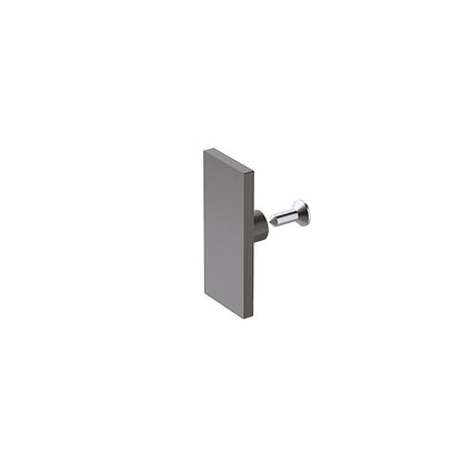 160x100cm Frameless Glass Sliding Corner Shower – With Gunmetal Rail and Wall Channel for Contemporary Bathrooms
