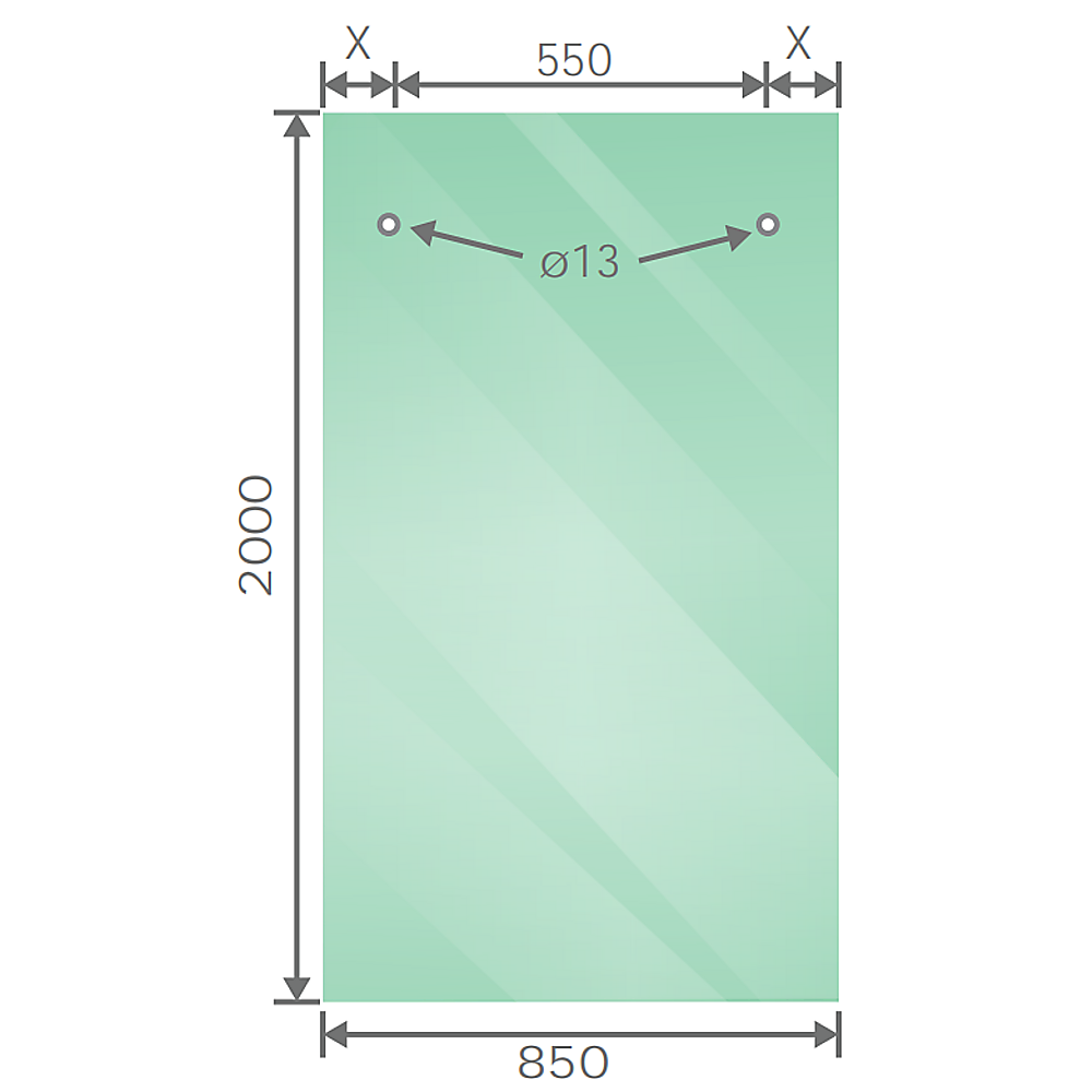 170x90cm Frameless Glass Sliding Corner Shower – With Chrome Rail and Wall Channel for Contemporary Bathrooms