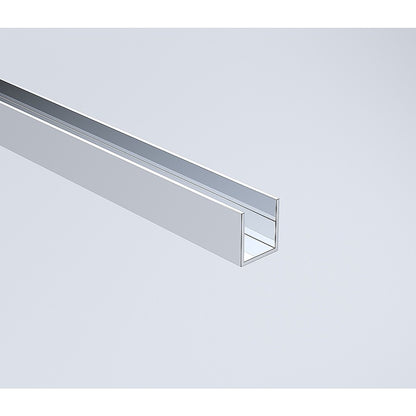 170x90cm Frameless Glass Sliding Corner Shower – With Chrome Rail and Wall Channel for Contemporary Bathrooms