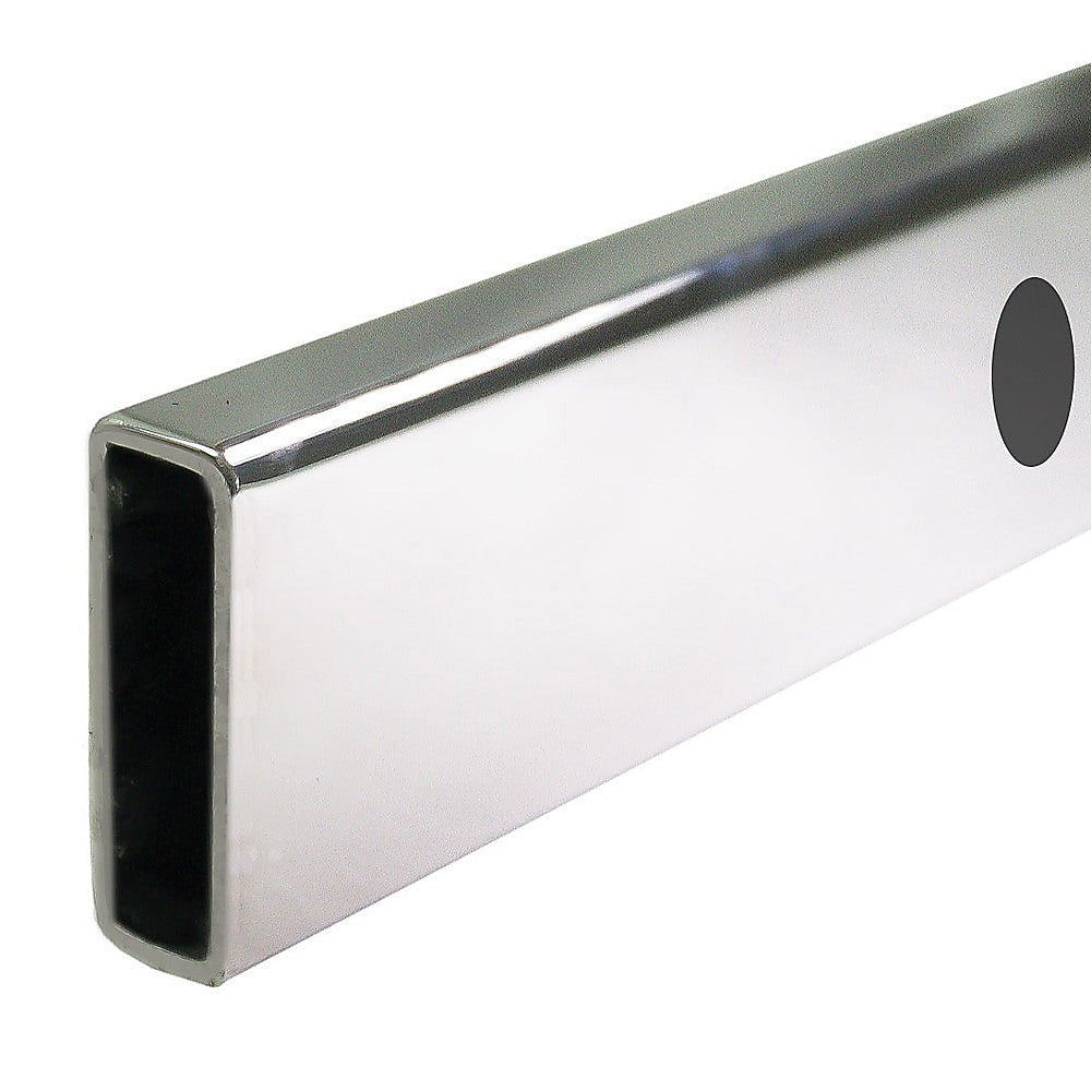 180x100cm Frameless Glass Sliding Corner Shower – With Chrome Rail and U-Brackets for Contemporary Bathrooms