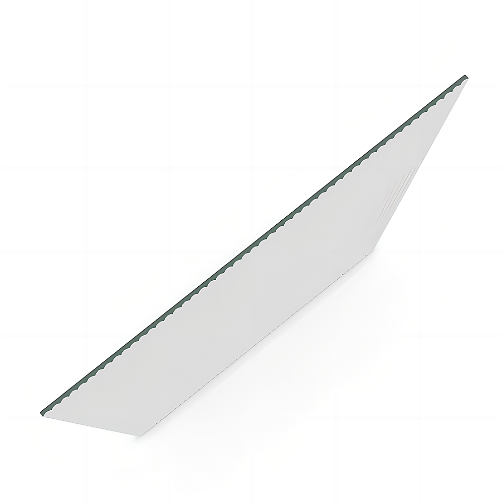 110cm Reeded Glass Shower Screen with Chrome Wall Channel