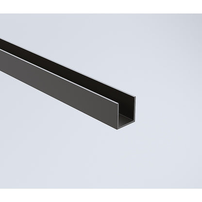 110x120cm Double Door Corner Shower with Black Channels and Brass Hinges